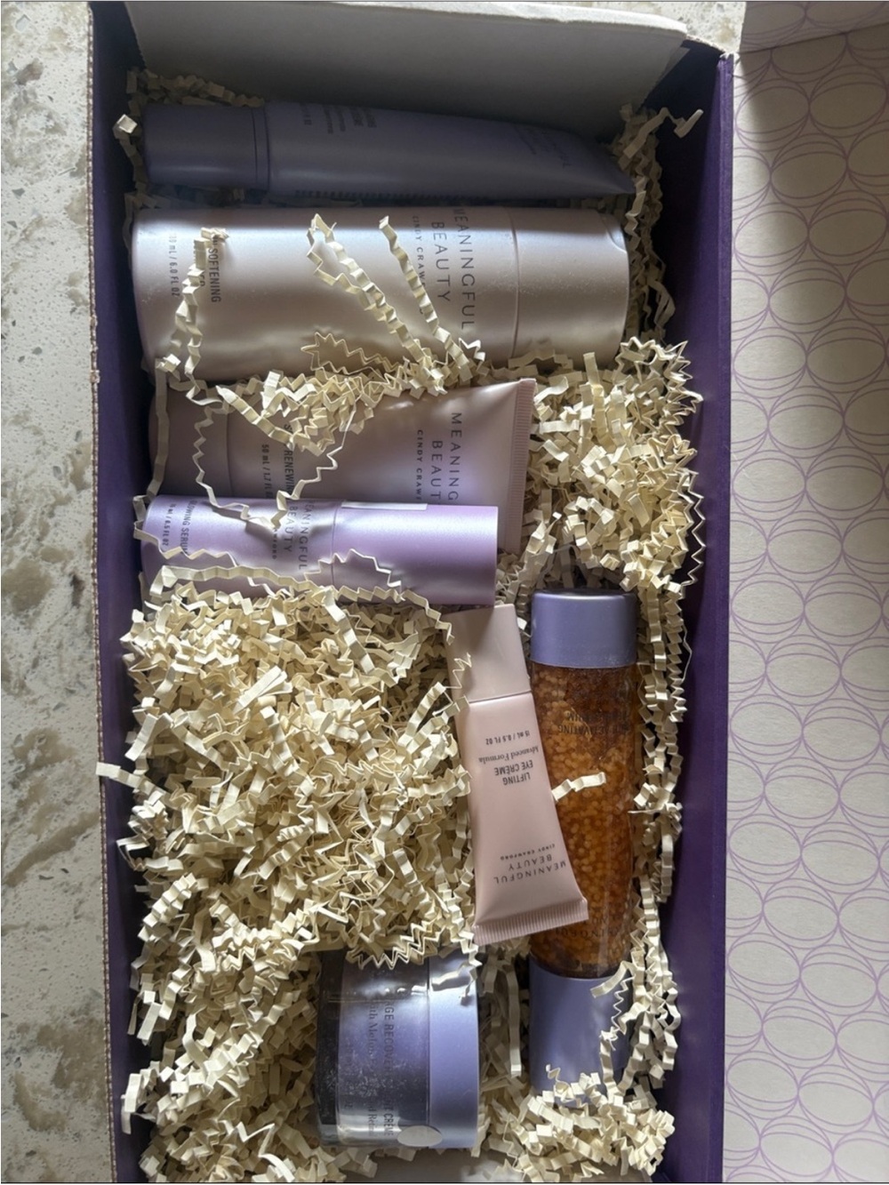 Meaningful Beauty Lavender and Gold Bath & Body Trio